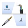 Kabel Ugreen AV118 10592 mini jack 3,5 mm (męski) / mini jack 3,5 mm (żeński) 1m - srebrny